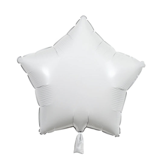 White Star Foil Balloon 18 inch