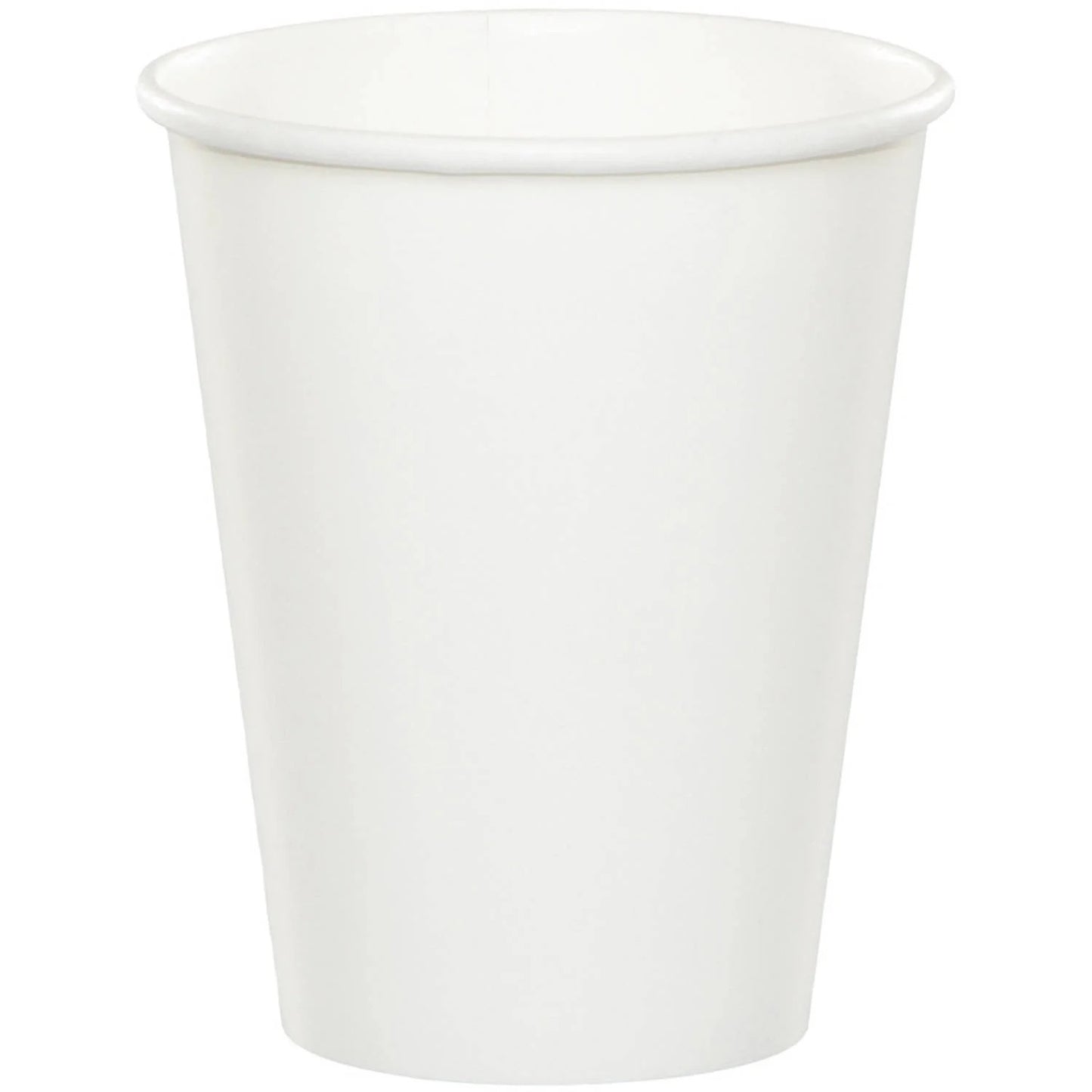 White Solid 9oz Paper Cups 8ct
