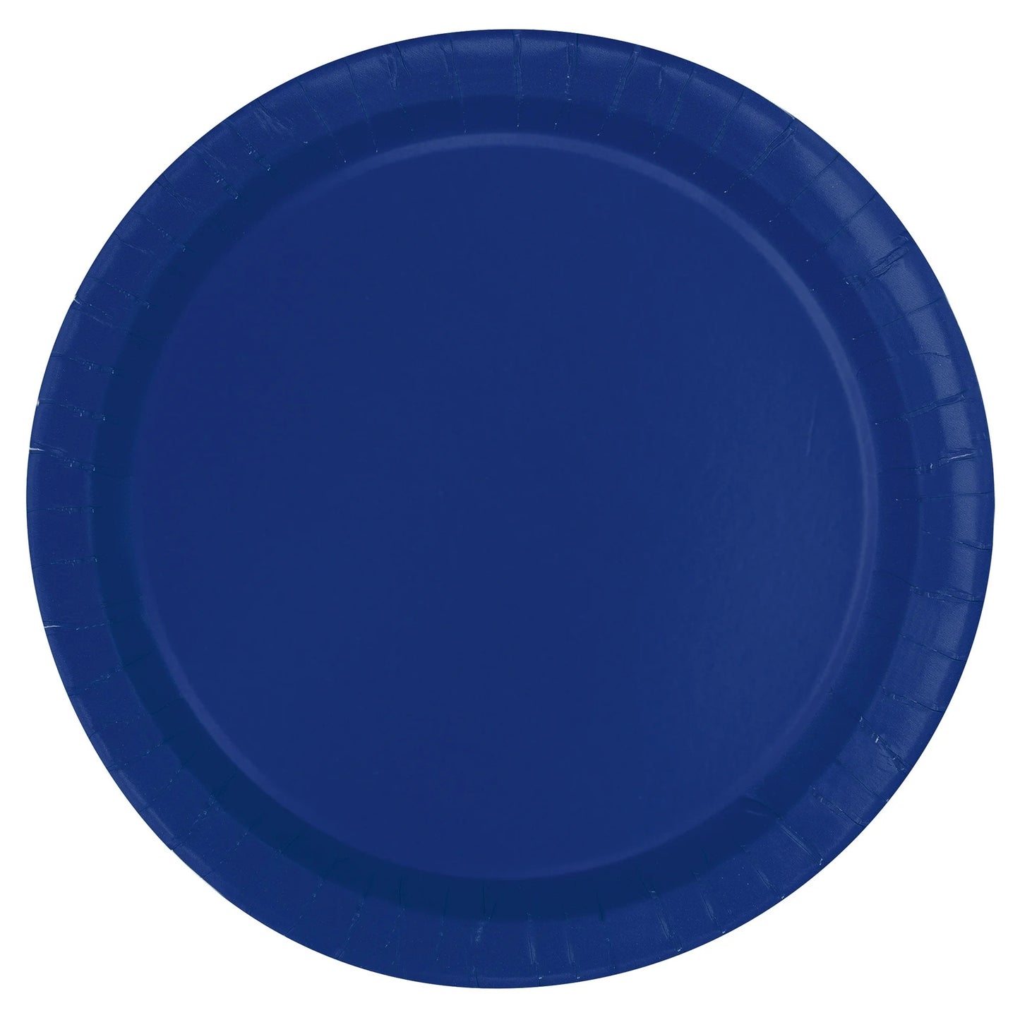 Navy Blue Solid Round 7" Plates 20ct