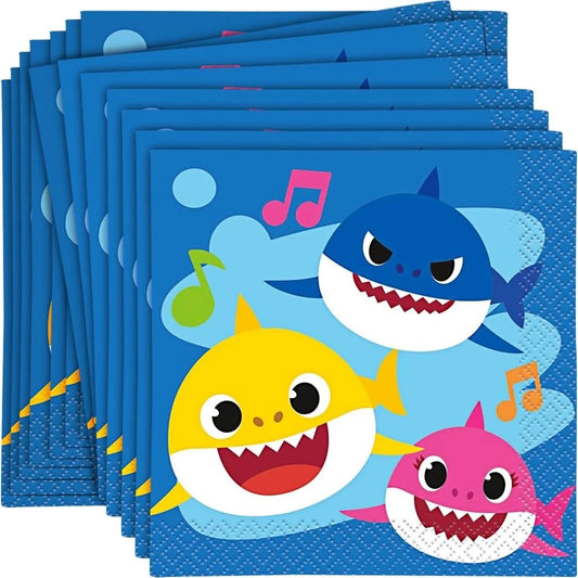Baby Shark Beverage Napkins 16ct