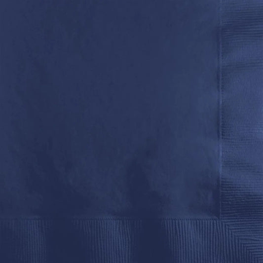 Navy Blue Solid Lunch Napkins 20ct