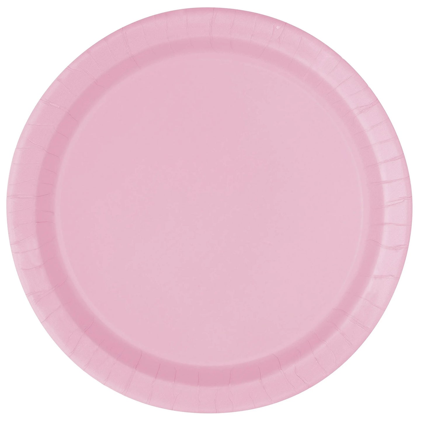Lovely Pink Solid Round 7" Plates 8ct