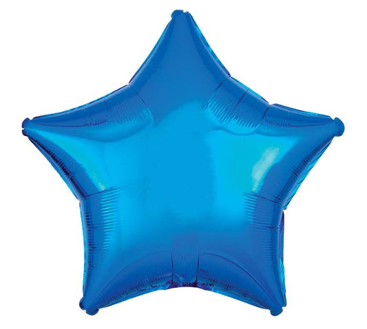 Royal Blue Star Foil Balloon 18 Inch