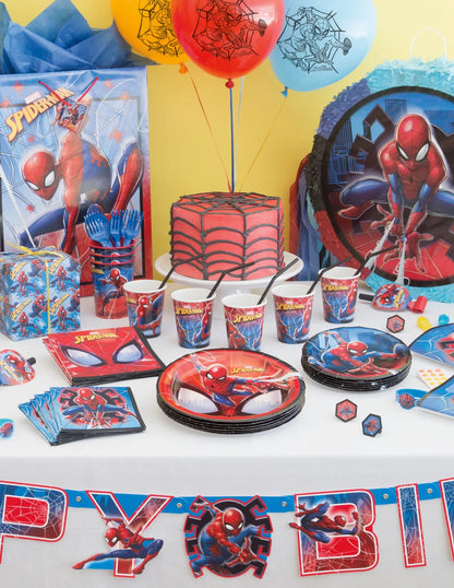 Spider Man Round 7" Plates 8ct