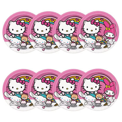 Hello Kitty and Friends Round 9" Plates 8ct