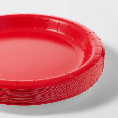 Ruby Red Round 9" Plates 8ct
