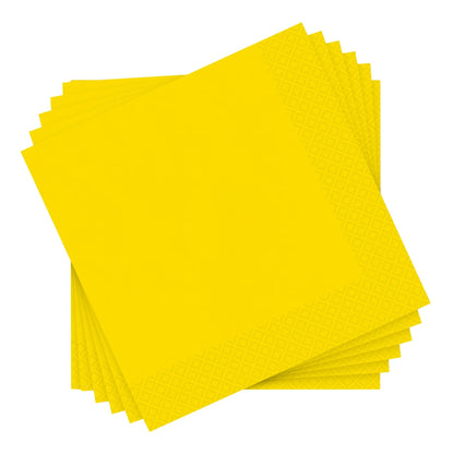 Neon Yellow Solid Lunch Napkins 20ct