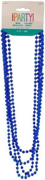 Blue Metallic Necklaces 32 Inch 4ct