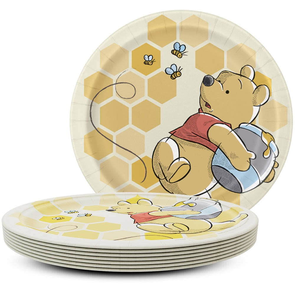 Winnie the Pooh Round 9" Plates 8ct