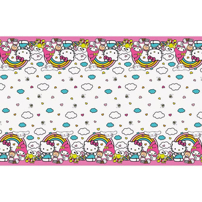 Hello Kitty and Friends Rectangular Plastic Table Cover 54"x84"