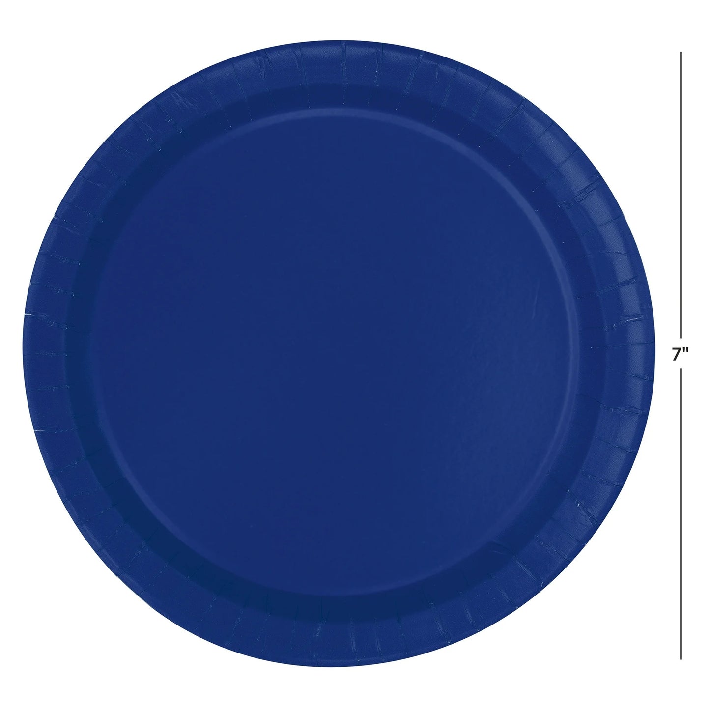 Navy Blue Solid Round 7" Plates 20ct