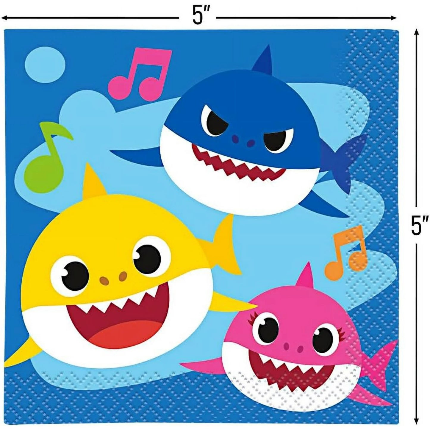 Baby Shark Beverage Napkins 16ct