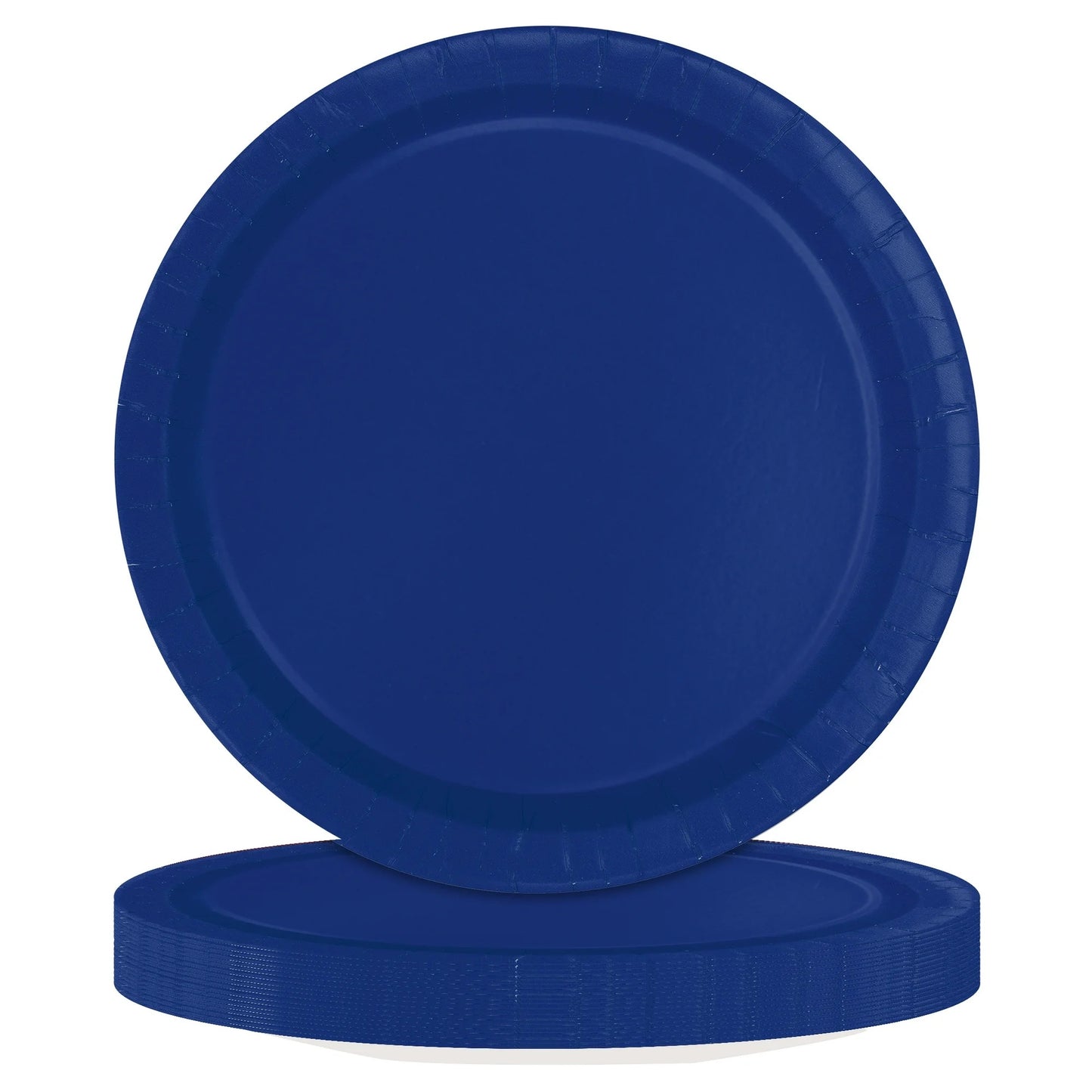Navy Blue Solid Round 7" Plates 20ct