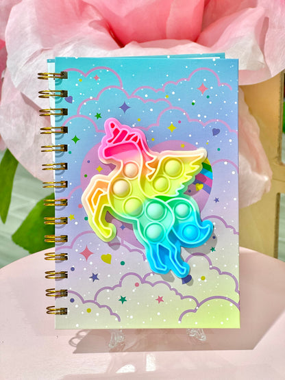 MA065 Unicorn Pop It Notebook