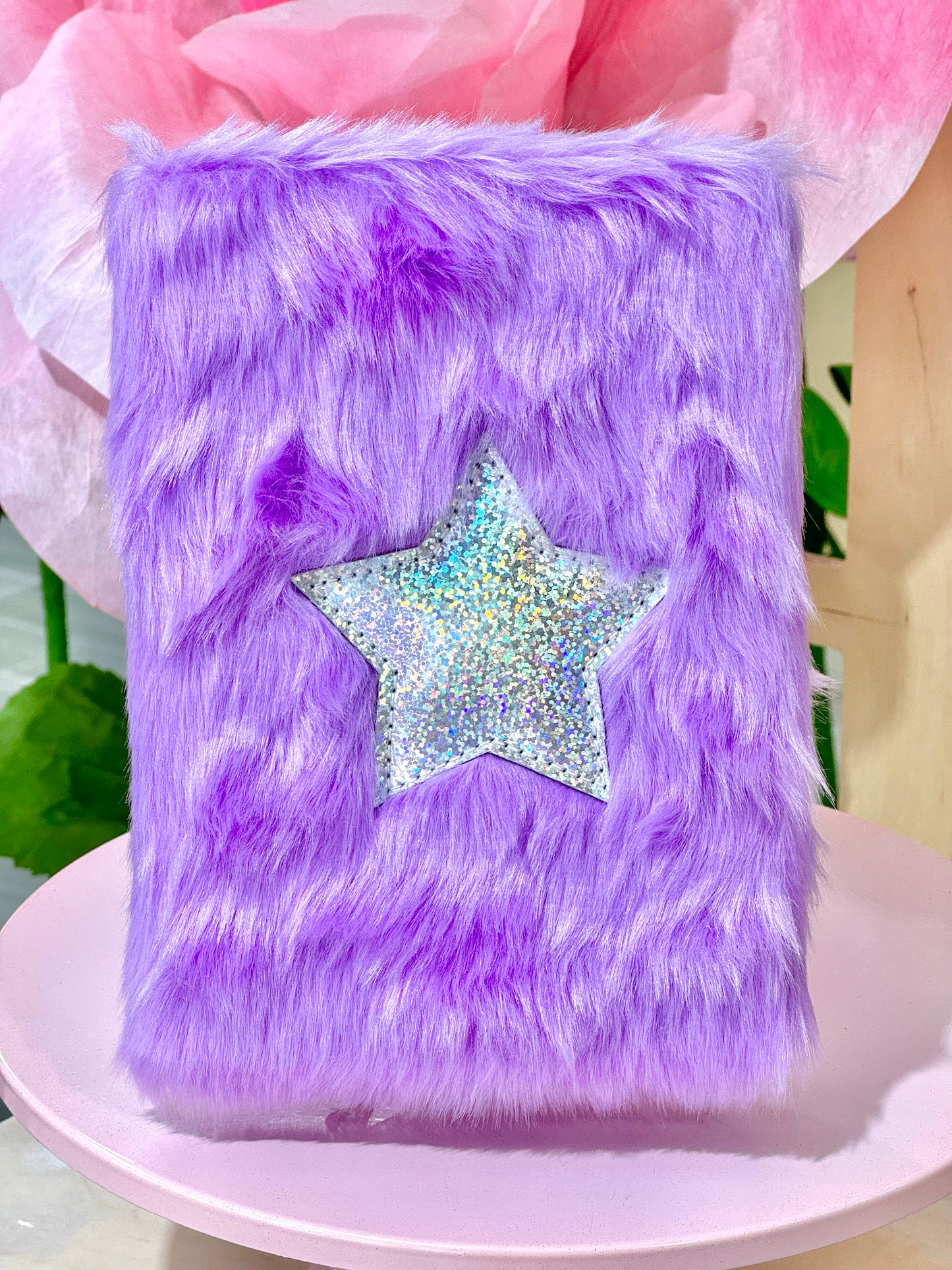 MA067 Fluffy Star Crown Notebook