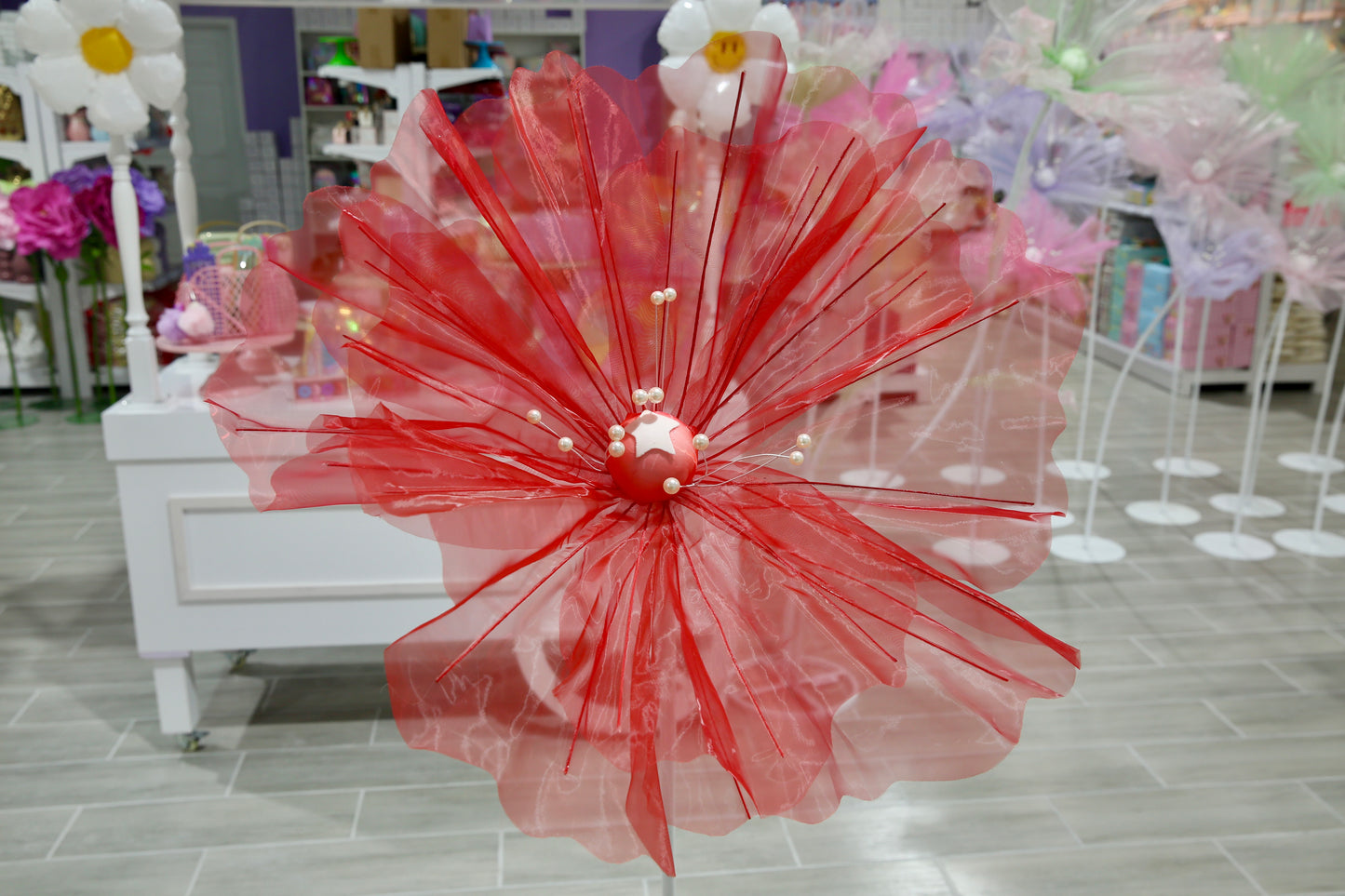 MA074-2 Tulle Flower 60cm