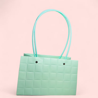 MA101 Kraft Paper Bag With Handle x 10 Pcs - Green