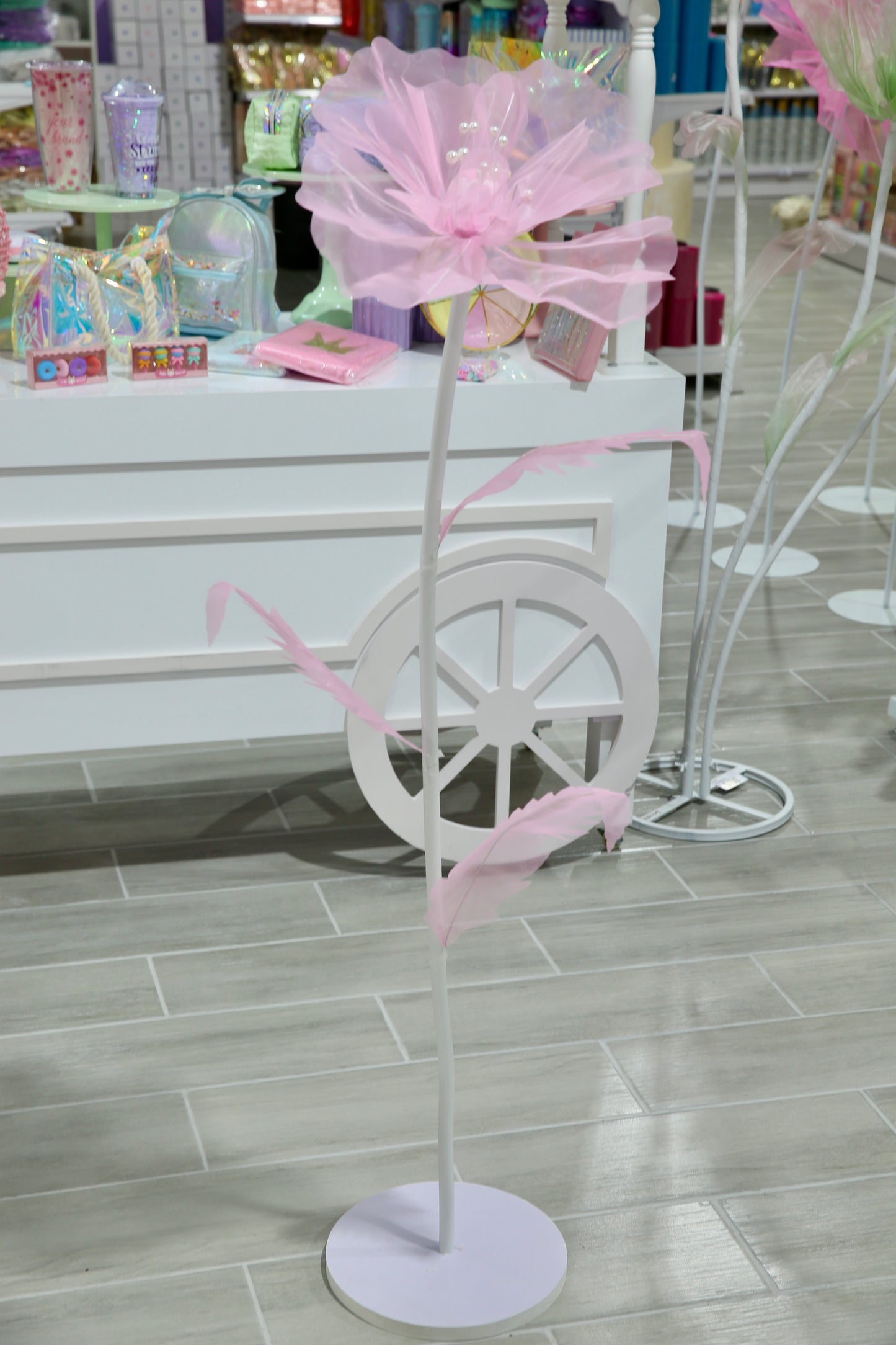 MA112-3 Big Pink Foam Flower 80cm