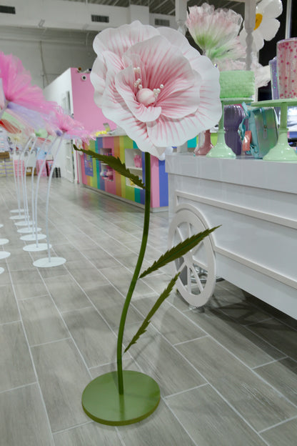 MA112-1 Small Pink and Foam Flower 50cm
