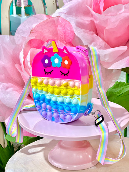 MA155 Unicorn Silicone Pop It Backpack