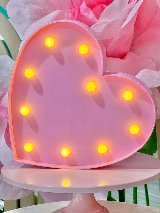 MA210 Battery Pink Heart Lamp