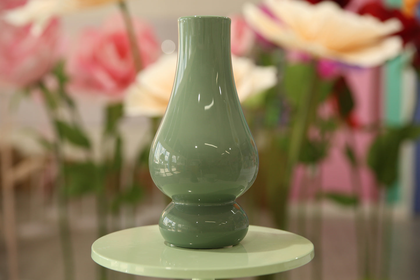 MA248-1 Green Modern Abstract Sphere Vase