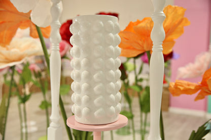 MA255-1 White Modern Bubble Vase