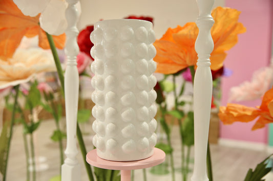 MA255-1 White Modern Bubble Vase