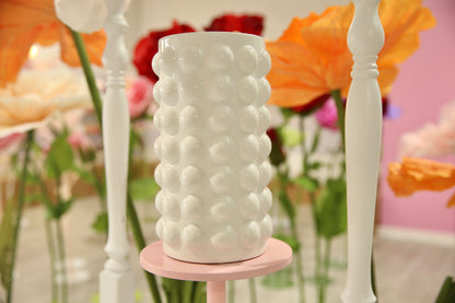 MA255-2 White Modern Bubble Vase