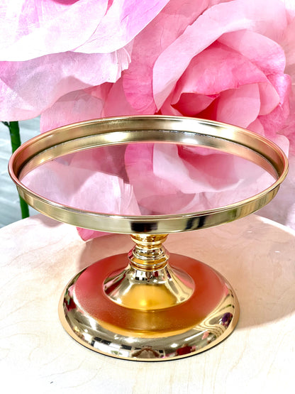 ML01 Glamorous Golden Mirror Cake Stand x 3 Pcs