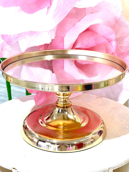 ML01 Glamorous Golden Mirror Cake Stand x 3 Pcs