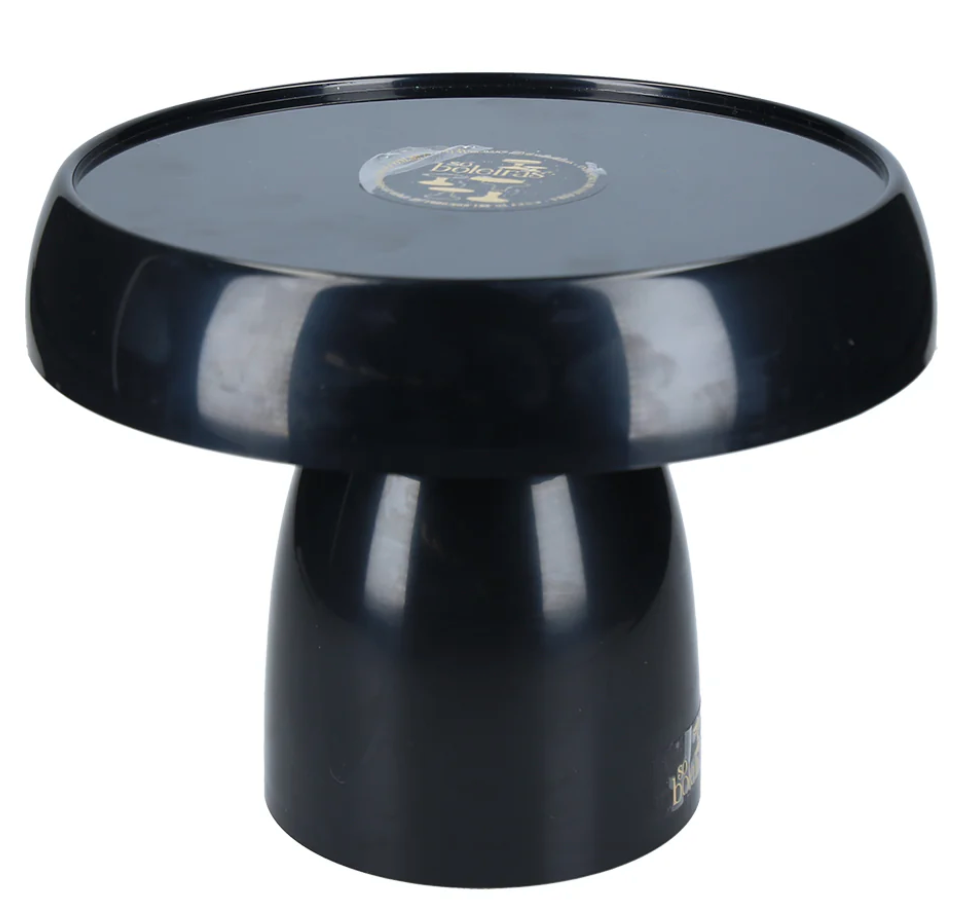 Mushroom black cake stand - 8x7 inches