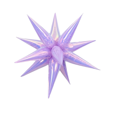 MA339 Iridescent Star Balloon 22''