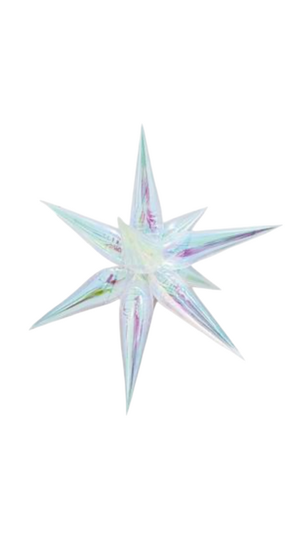 MA339 Iridescent Star Balloon 22''