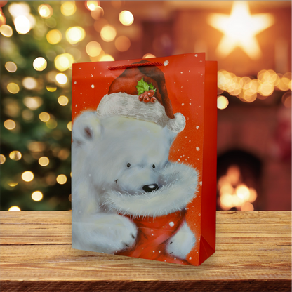 MA363-2 Xmas Bear Gift Bag