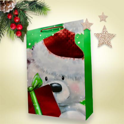 MA363-2 Xmas Bear Gift Bag