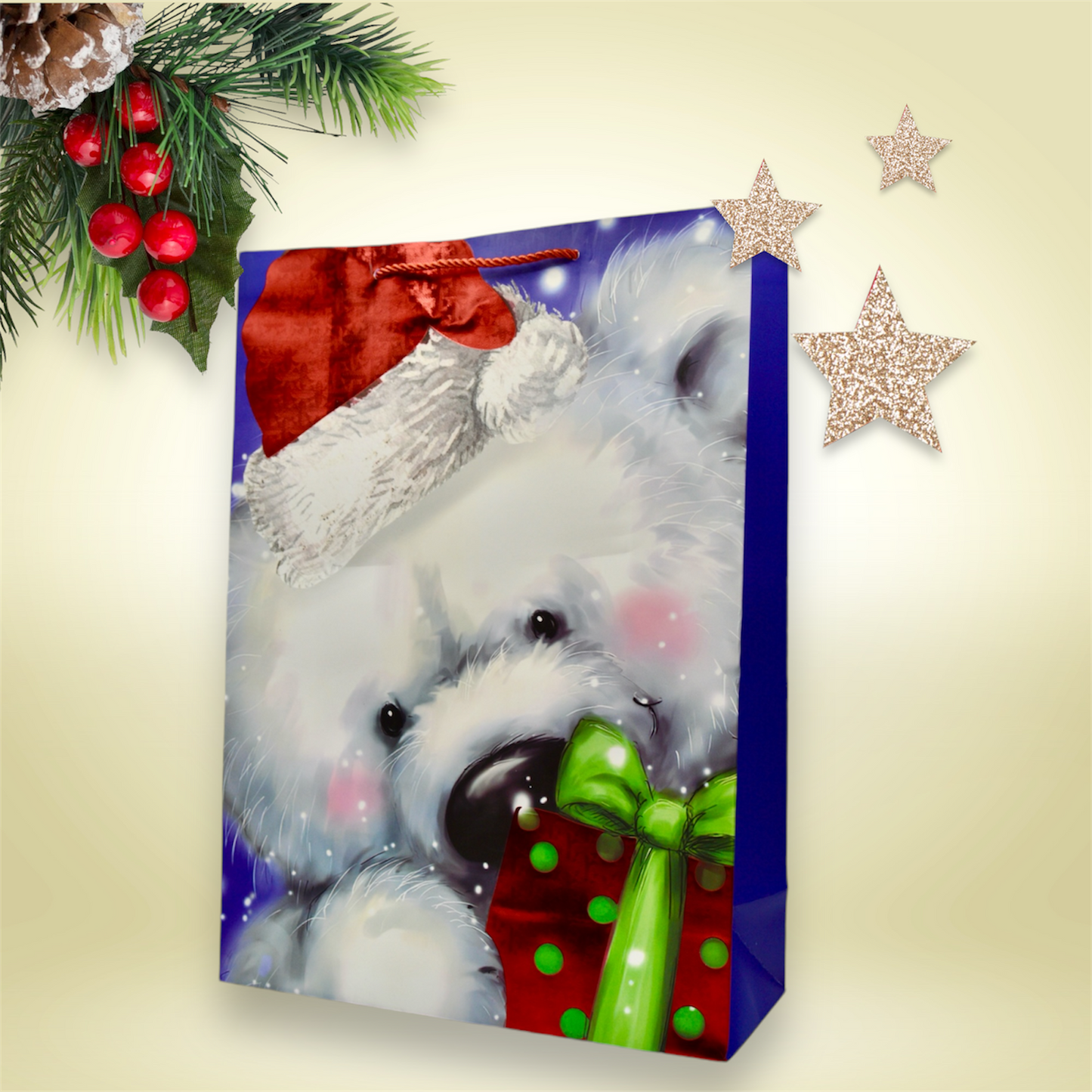 MA363-2 Xmas Bear Gift Bag