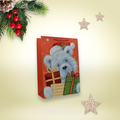 MA363-1 Xmas Bear Gift Bag