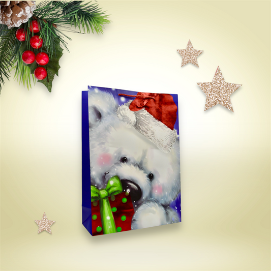 MA363-1 Xmas Bear Gift Bag