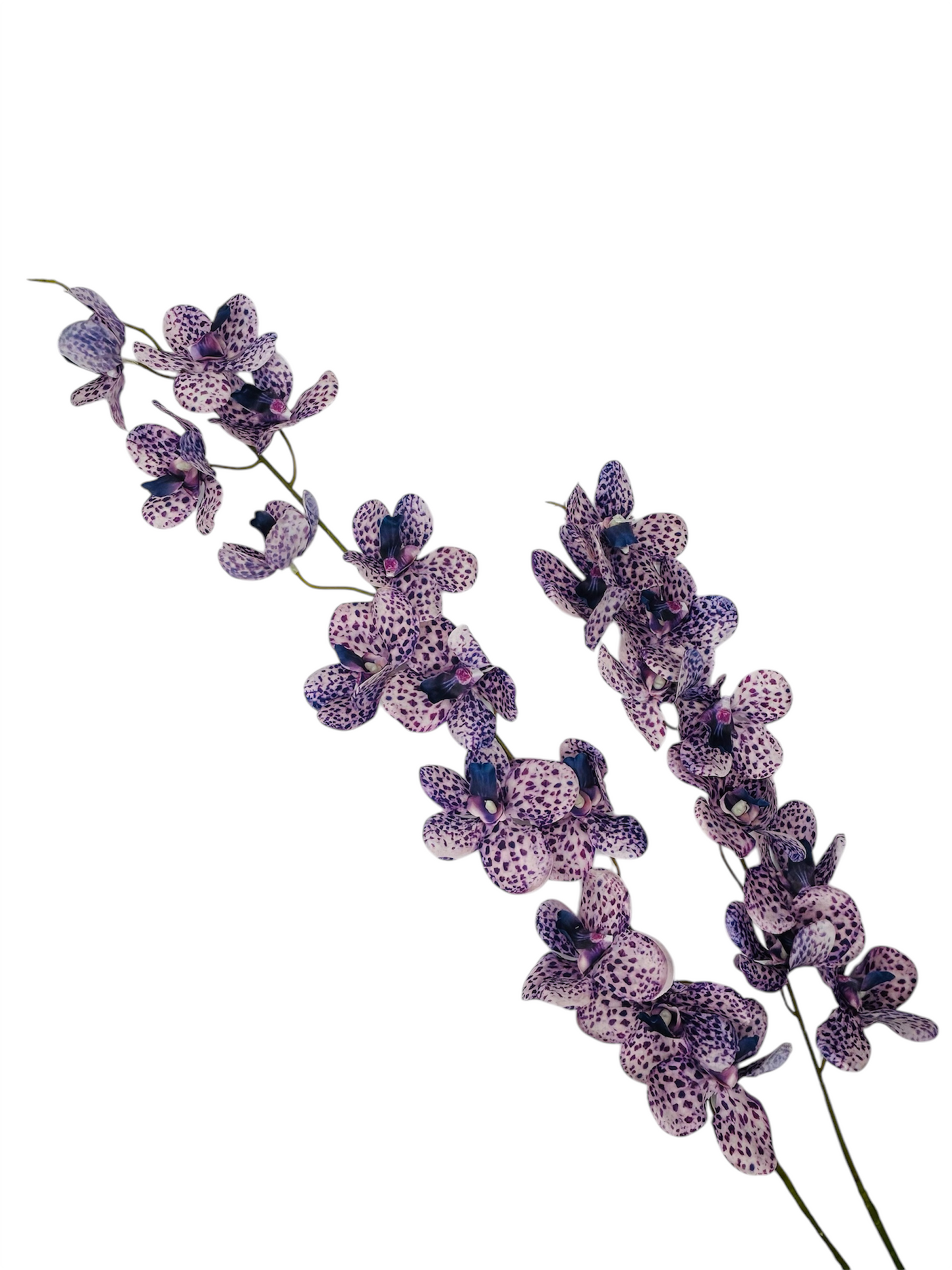 MA544 - 21-Head Purple Artificial Orchid with 2 Stems