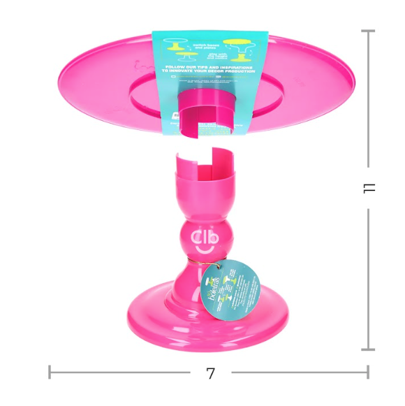 Barbie pink cake stand 11x7