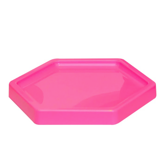 Barbie Pink Hexagonal Tray 7 Inch