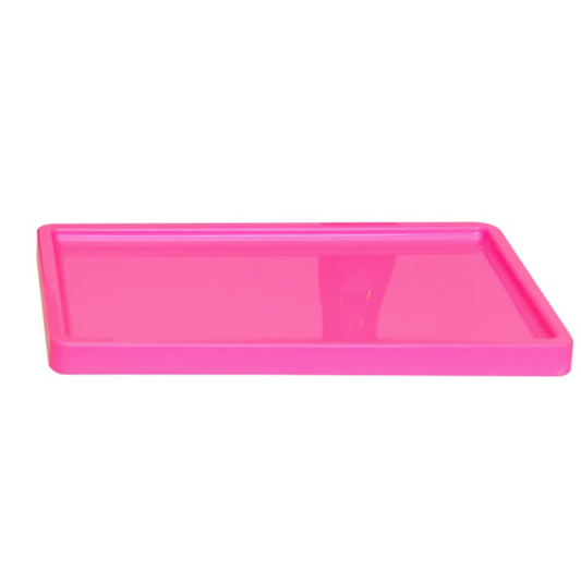 Barbie pink rectangular tray 12 x 7