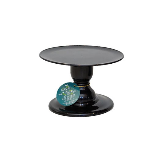 Black cake stand 9x5