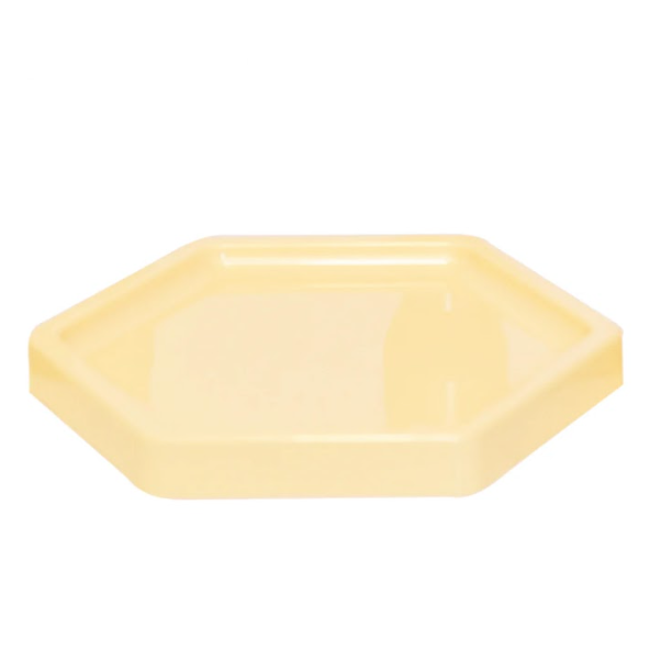 Cream Hexagonal Tray 7 Inches