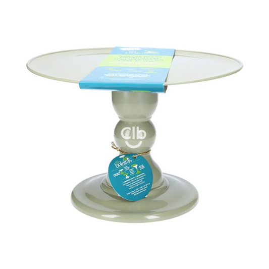 Eucalyptus green cake stand 11x7