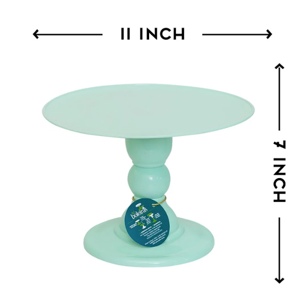 Light green cake stand 11 x 7