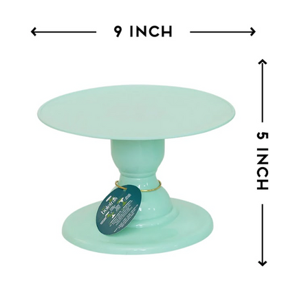 Light green cake stand 9x5