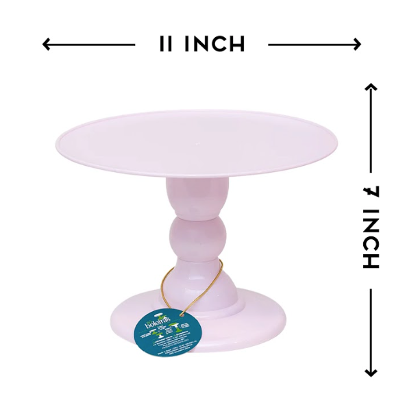 Light pink cake stand 11x7