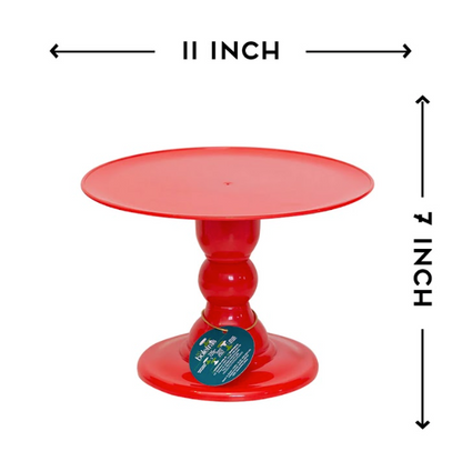 Red cake stand 11x7